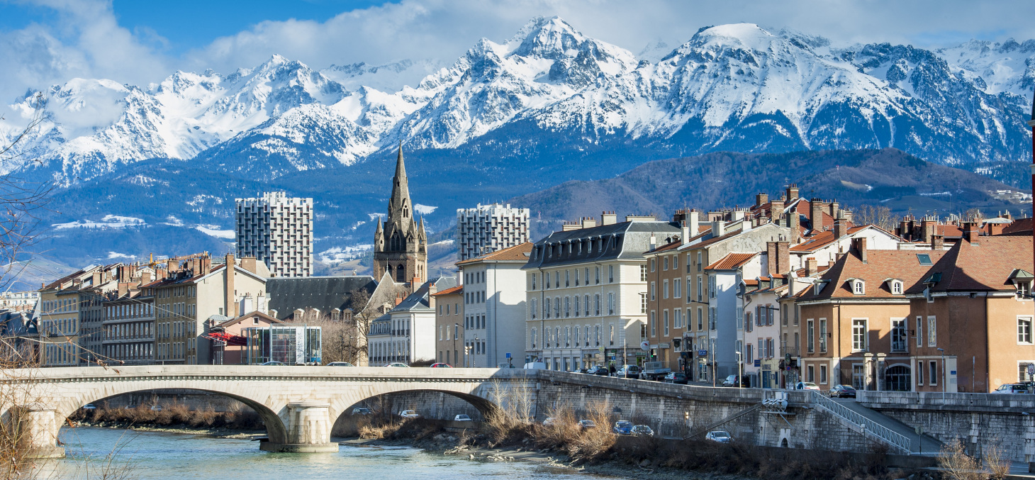 Belledone from Grenoble city center
